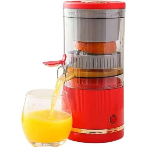 Extracteur de jus portable USB - Démarrage par simple pression - Convient pour la maison, les sorties et les dortoirs scolaires - Rouge (1/3)