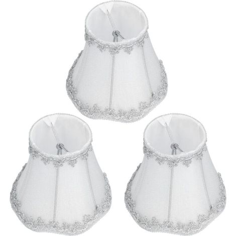 Online Store 3 pièces abat-jour moderne E14 bougie lustre abat-jour Clip sur Installation décoration intérieure (1/4)