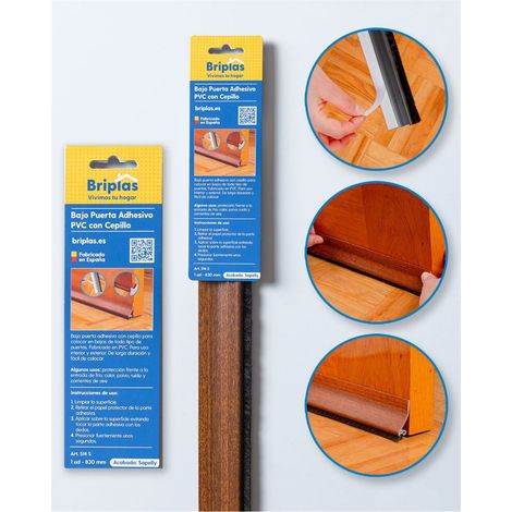 Bande de porte adhésive en PVC avec brosse 93 cm Sapelly