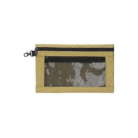 Mini sacoche à outils kaki en tissu Oxford avec organiseur intégré (30,5 x 19,5 cm), idéale pour ranger outils électriques, quincaillerie et outils d'entretien.