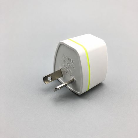 Adaptateur de voyage blanc standard australien 2 broches 10A 2500W blanc 10a réf 9631 30 g – Livraison gratuite