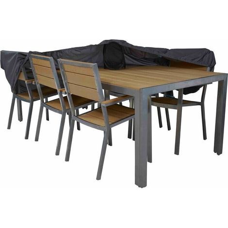 Housse salon de jardin 240 x 130 x 60 cm griseGris (1/5)