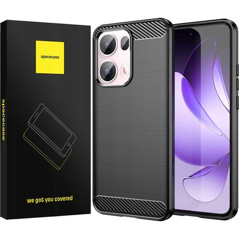 Coque Spacecase Carbon noire pour Oppo Reno13 Pro 5G (1/5)
