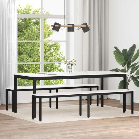 vidaXL panchina Bianco 200 x 35 x 45 cm Pino massello (1/5)