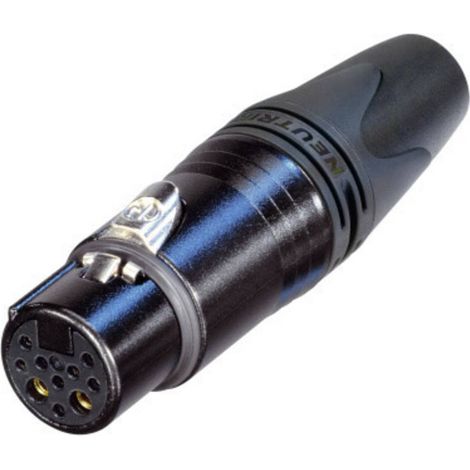 Neutrik NC10FXX-14-B Connettore XLR Giunto dritto Numero Poli (num): 10 Nero 1 pz.