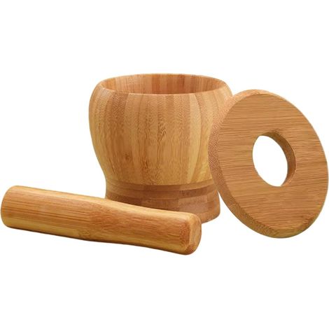Mortier et Petit Broyeur De Comprims En Bois Manuel en Bois (1/5)