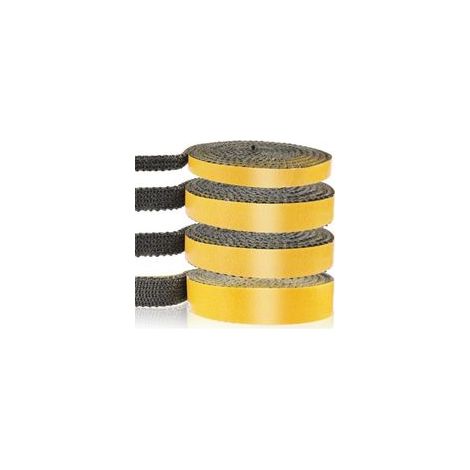 Joint tressé auto-adhésif haute température 3mm x 18mm x 3m – Résistant jusqu'à 600 °C – Pour poêle, cheminée et four (1/5)