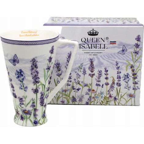Taza grande de porcelana de 500 ml en caja, como obsequio de la colección Lavanda. (1/5)