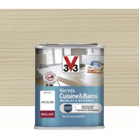 Vernis V33 Cuisine & Bains Brillant Incolore 0,25 L (1/2)