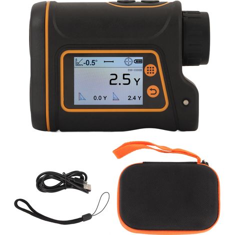 Télémètre Laser 6X avec Écran Tactile LCD, Distance 1000m/1093.6yd, Batterie Incluse, Viseur Monoculaire SW 1000B (1/5)