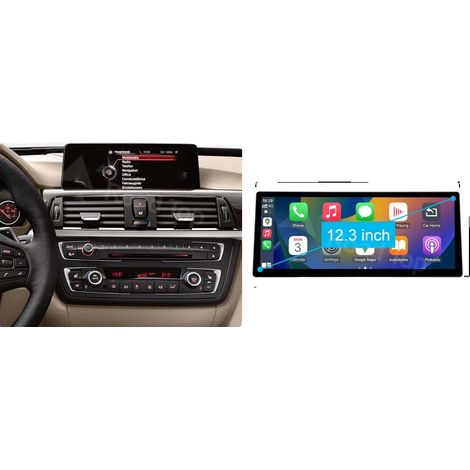 Reproductor multimedia para coche, interfaz táctil, alta resolución, compatible con BMW series 1/2/3/4 F20 F21 F22 F23 F30 F31 F32 F33 F36, 12.3 LHD F30 NBT, No-d (1/2)
