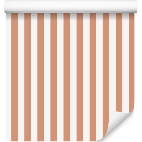 Gestreifte Tapete, weiß und cremefarben, für Wohn- und Schlafzimmer, 50 x 1000 cm (1/5)