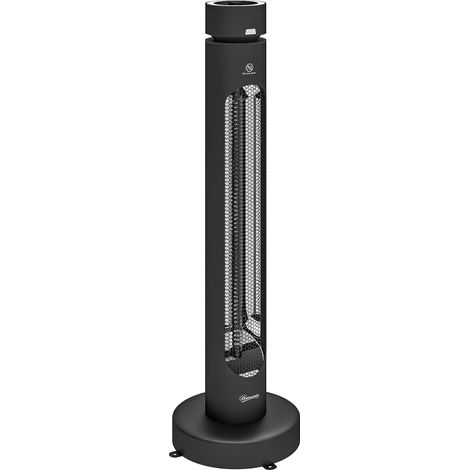 Outsunny 2000 W Electric Infrared Patio Heater with Oscillation, Black (1/5)
