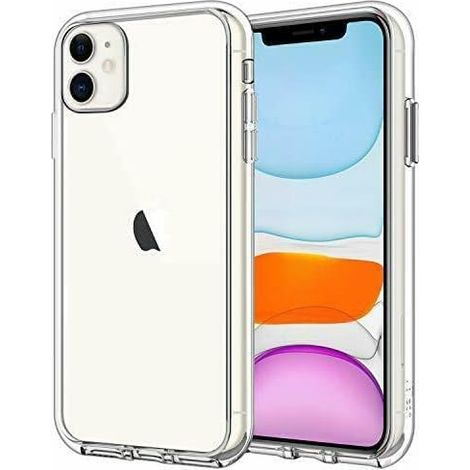CUSTODIA PER APPLE IPHONE 11 IN SILICONE CON RETRO TRASPARENTE A2111 (1/5)