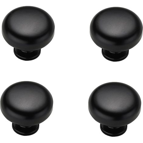 Boutons de tirage pour tiroirs, 4 poignées en aluminium petits (1/4)