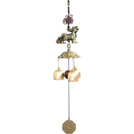 Pendentif carillon éolien en métal Pixiu Mascot, cloche en cuivre-- (1/5)