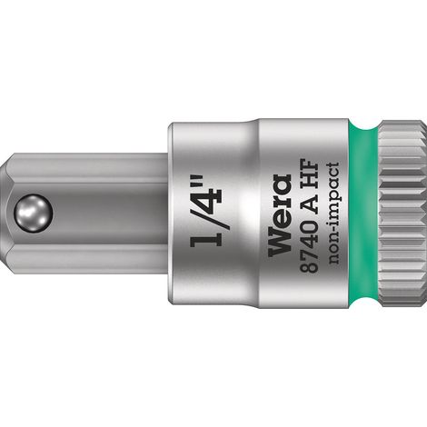 Vaso de punta Zyklop con función de retención 1/4 8740 A HF Hex-Plus 1/4 x 28 mm - Wera (1/5)