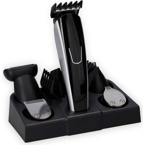 Rasoio Taglia Capelli Trimmer Elettrico Regola Barba Ricarica USB 4 pettin (1/5)