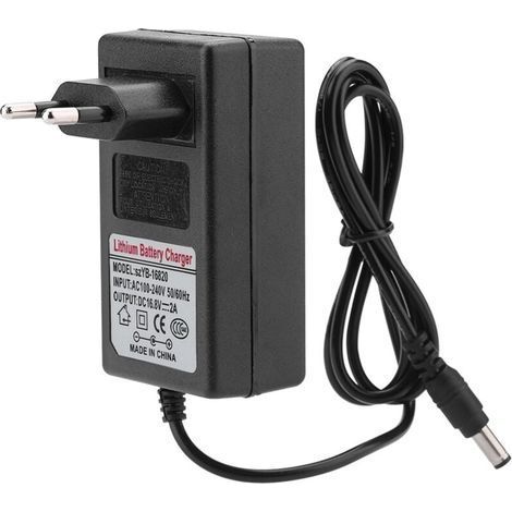 AC100-240V DC 16.8V 2A adattatore di corrente sostitutivo caricabatterie per batterie al litio-ion carica sicura (1/5)