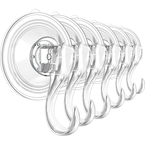 Support de couronne transparent réutilisable et robuste avec ventouse et lingettes, supportant jusqu'à 10 kg (22 lb) de résistance, pour décorations de couronnes d'Halloween et de Noël - Lot de 2 (1/5)