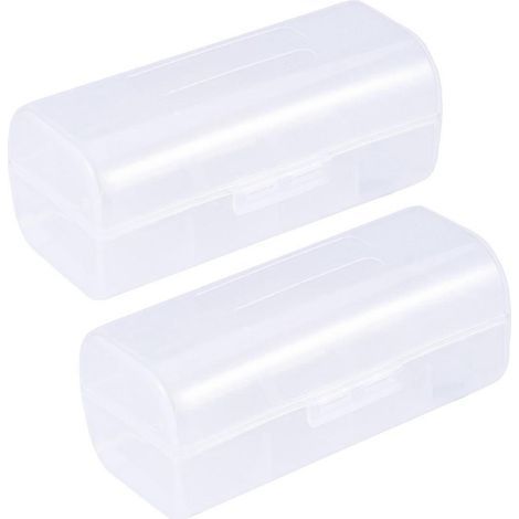 Packung mit 2 stabilen Aufbewahrungsboxen für 26650-M-Akkus (1/3)