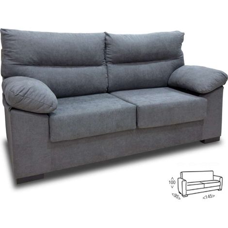 Sofá 2 plazas Tudela en tela green marengo. 145 CM (ANCHO) x 95 CM (Fondo) x 100 CM (ALTO)