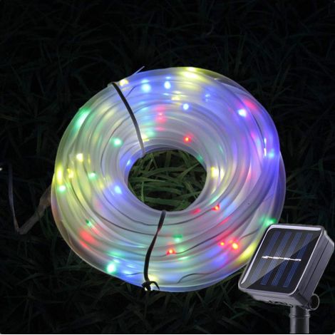 Solaire Ruban Lumineux Sunboia 50 LED Guirlande lumineuse Corde Imperméable Extérieur Tube Rope Guirlande Lumineuse (1/5)