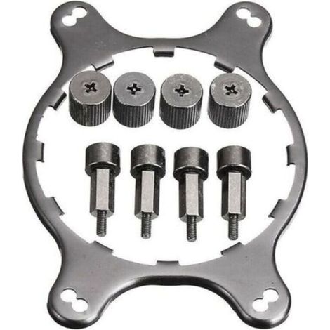 Support de Ventilateur Processeur Métal Remplacement Radiateur Plaque Arrière Compatible AM4 (1/4)