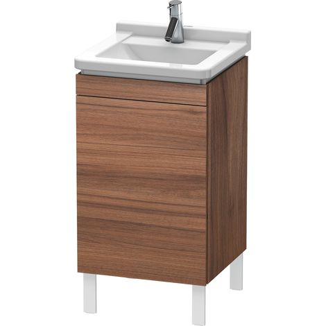 Mobiletto Duravit L-Cube Vanity verticale, 1 sportello, incernierato a destra, 460 mm, per Starck 3 030348, colorazione: Decorazione naturale in noce - LC6169R7979 (1/4)