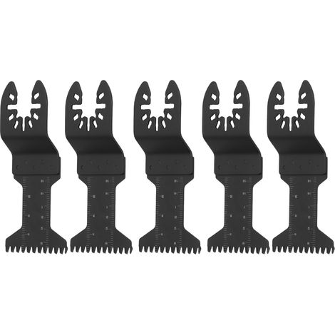 Lame oscillante multifonction universelle à dégagement rapide (lot de 5) pour bois et plastique, 44 mm, acier à haute teneur en carbone (1/5)