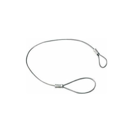 Maxter – Câble de rupture pour remorque 600 mm – Grosse boucle pour rotule de 50 mm – Câble en acier renforcé – Sécurité renforcée en cas de désaccouplement