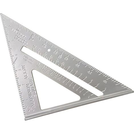 equerre charpentier, pour charpentier, couvreur, ingénieur, marquage des outils de menuiserie, 7 pouces (1/5)
