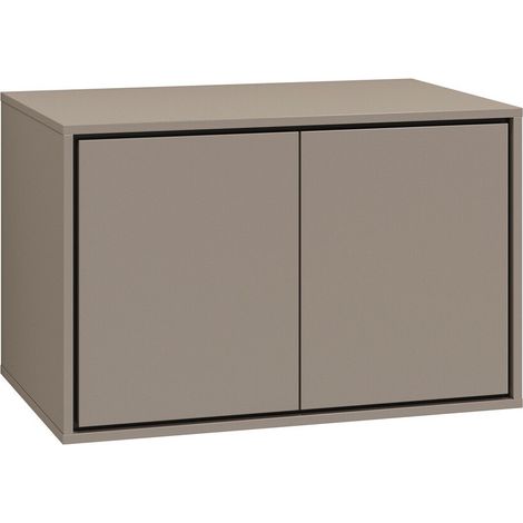 Armario de baño colgante para lavabo Tecavu 103, Congo, Montada en la pared, Número de puertas: 0, 51x78x48cm, MDF, Aglomerado laminado, Número de cajones: 0