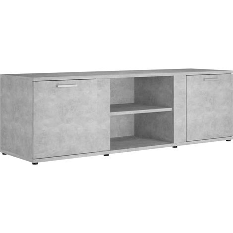Mobile TV multimediale scaffale per televisione televisione buffet sala da pranzo soggiorno camera da letto 120 x 34 x 37 cm derivati del legno grigio 020025858