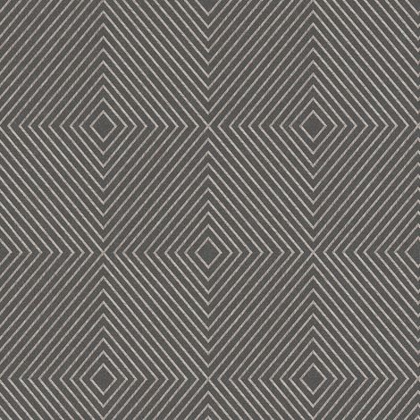 Grafik Tapete Profhome 369261 Vliestapete leicht strukturiert mit geometrischen Formen matt grau silber 5,33 m2