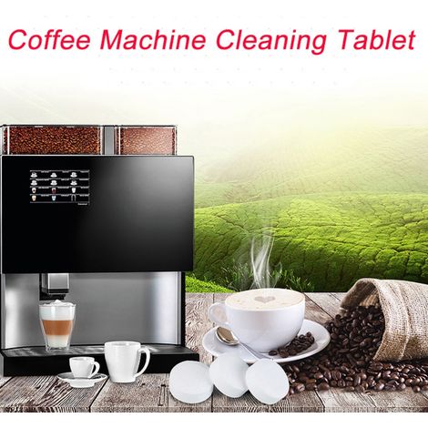 100 comprimés effervescents détartrants pour machine à café automatique, pastilles de nettoyage anti-calcaire (1/5)