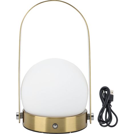 Lanterne LED portable, 3 températures de couleur, intensité variable, rechargeable, lampe de table pour chambre, intérieur et extérieur, couleur or (1/5)