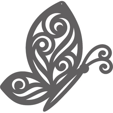 Dreizackiger, durchbrochener Schmetterlingsanhänger, Dekoration