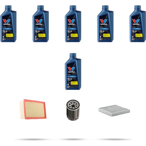 Kit tagliando 3 FILTRI e 6L OLIO compatibile con Jaguar XJ (X351) 2.0 177kw dal 2012 (1/5)