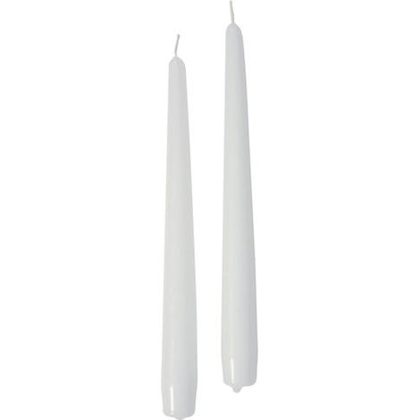 Cereria Di Giorgio Candele Coniche D 2,2 Cm H 30 Cm 12 Pz Bianco