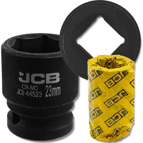 JCB Schlagschrauber-Steckschlüssel 1/2" 23 mm 6-Kant Cr-Mo