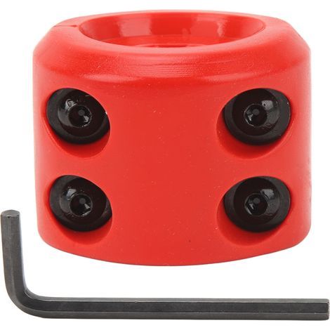 Crochet de câble de treuil en caoutchouc, limiteur de corde avec clé hexagonale pour ATV UTV SUV ORV camions rouge (1/5)