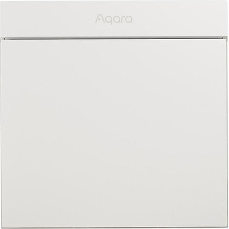 Aqara Smart Wandschalter H1M Neutral MARS-Tech Funk-Lichtschalter mit Zigbee 3.0 Mehrfachsteuerung – 1 Taste – Weiß