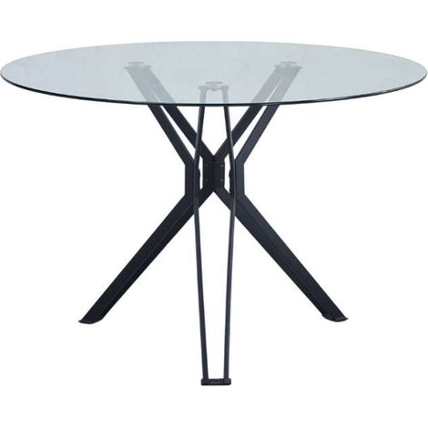 Domo Mea Tavolo Bretta Tondo in Vetro - 100x76 cm (1/2)