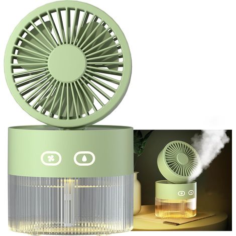 [JAMAIS UTILISÉ]Ventilateur, ventilateur de pulvérisation d'humidification d'air froid de bureau pliable (1/4)