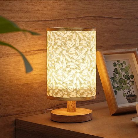 Lampe De Table À Toucher - Abat-jour En Lin Naturel - Pour Chambre À Coucher Salon Bureau - USB Alimenté - 26 X 13 X 13 Cm - 1 Pièce (1/5)