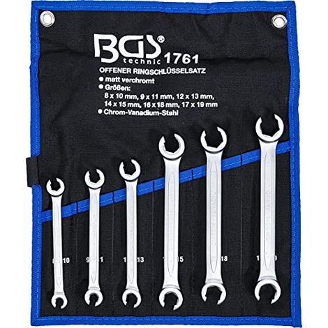 Bgs Set di chiavi a brugola cromate 6 pezzi (1/4)