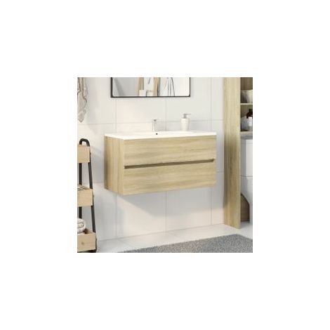 Armoire d'évier Chêne sonoma 90x38,5x45