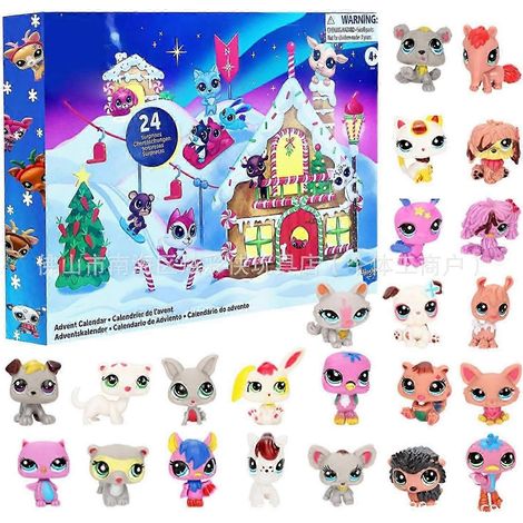 Calendrier de l'Avent 24 jours avec figurines anime, boîte surprise, décorations de Noël (1/5)