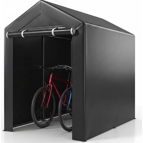 COSTWAY Abri de Vélos Extérieur, 180 x 120 x 167 cm (Noir) (1/5)